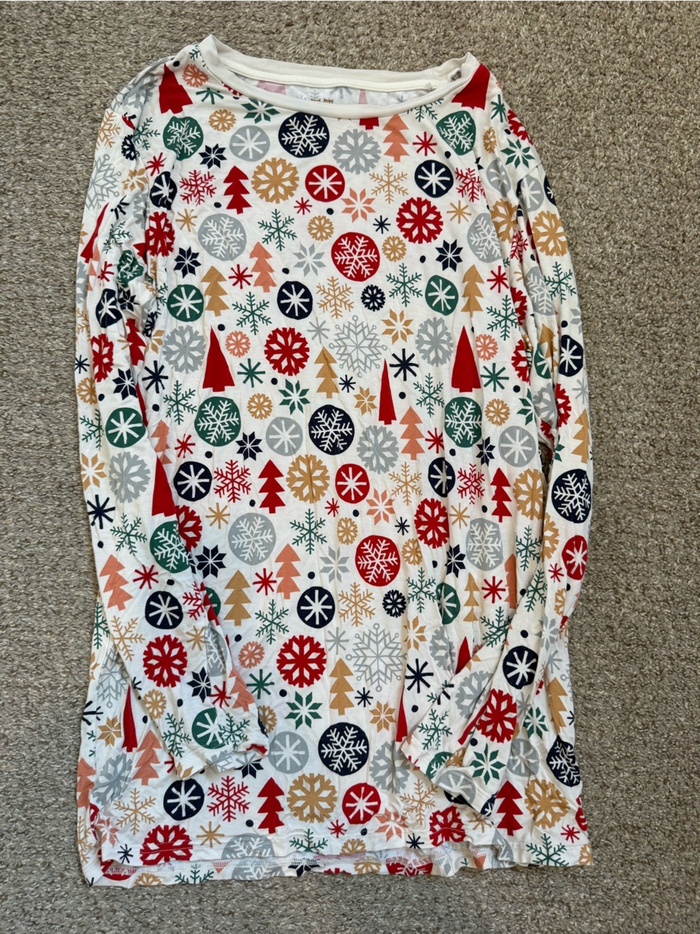 Little Sleepies Merry & Modern Mens Pajama Set Top Large Bottoms Medium
